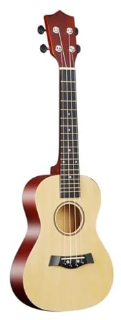 Ukulele 23 Tums Nybörjarukulele Med Strängar Och Rem Stall Nål Capo Plektrum Stämapparat Helt I Linsträ(Wood Color)