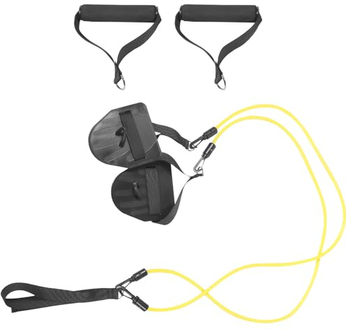 Ciieeo Ceinture de Résistance pour Natation Jaune 20 Lbs Bande Élastique D'entraînement Multifonctionnelle pour Natation en Piscine Corde de Traction Pratique pour Exercices et Fitness