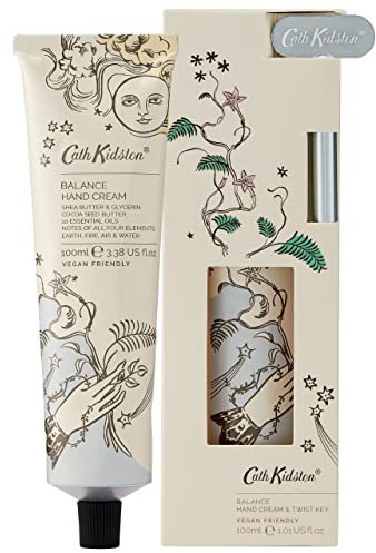 Cath Kidston Balance Hand Cream With Twist Key | Enriched With Shea Butter & Essential Oils | Cruelty Free & Vegan Friendly | 100ml