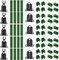 iDMRURvm 70 Stück verstellbare Pflanzen-Rankgitter-Verbindungs-Clip Verstellbares Pflanzen-Spalierverbinder-Set für Pflanzstab Rankhilfe Stabverbinder Pflanzenclips Pflanzenbinder (16mm)