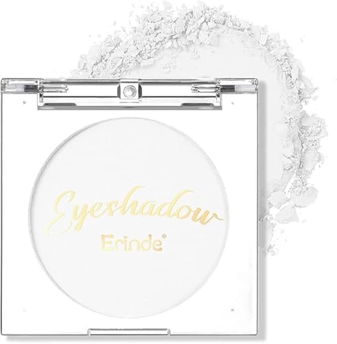 Erinde Paleta de sombra de ojos Single, tonos nudeos mate, resistente al agua, paleta de sombras de ojos en polvo prensado, alta pigmentación y larga duración, maquillaje básico de sombra de ojos #02