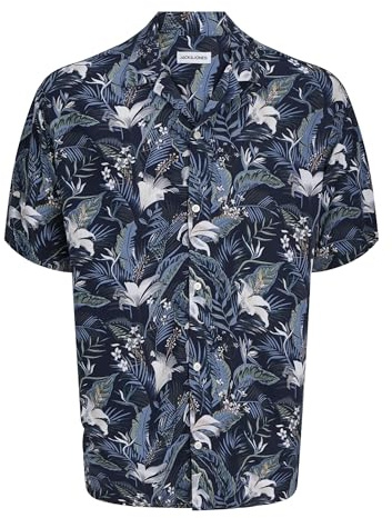 JACK & JONES Chemise décontractée pour Homme, Sky Captain, XL