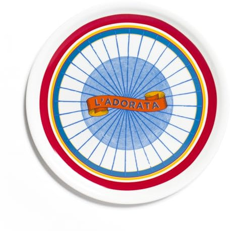 Bitossi Home Assiette à pizza L'Adorata en porcelaine