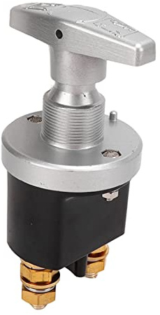 Batteriavskiljare 12 V 500 A, batteribrytare, batteribrytare, huvudbrytare 2-stifts nödbrytare, för Yacht, Lastbil, tonhöjd