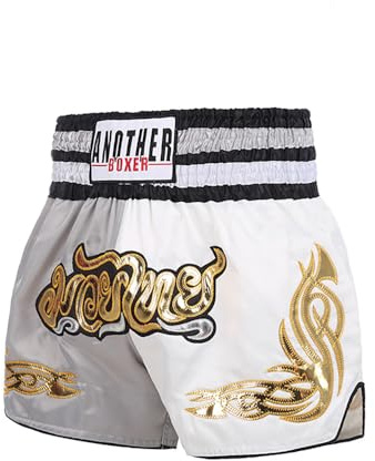 Pantalones cortos de Muay Thai, pantalones cortos de kickboxing, pantalones cortos de gimnasio y boxeo, unisex, pantalones cortos de MMA, entrenamiento, ejercicio, shorts deportivos, Color-E, Small