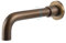 1 PCS Antique Brass Concealed Mixer Faucet with Rotating Fixed Spout (Color : A Black)