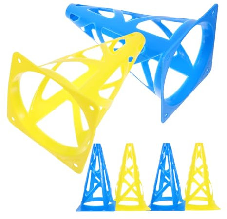 PAMINGONO 6stücke Trainingshütchen Für Fußball Und Sport Marker Farbige Kunststoff-hütchen Für Skating Und Training Wetterbeständig Für Drills Und Übungen