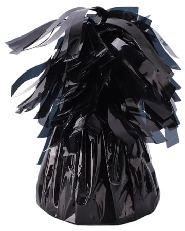 ACOGEDO 6 St Heavy Duty Ballongvikter Ballongankare Metalliska Ballonghållare 140g Vardera med Dold Ringspänne för Bröllopsfestdekorationer (BLACK)