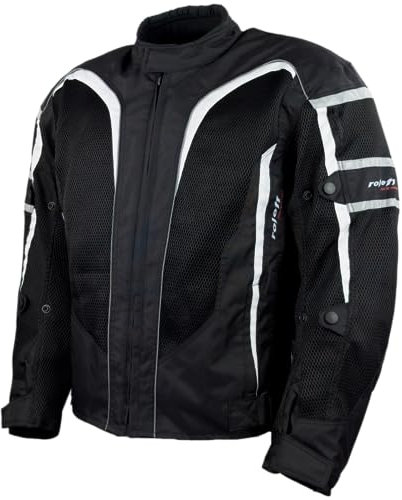 Roleff Racewear RO607 kurze Mesh Sommer Motorradjacke, schwarz; Größe XL