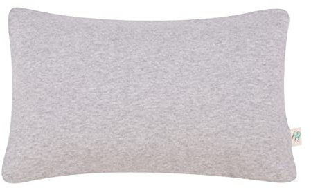 JYOKO Kids Almohada para Niños Pequeños, Cojín Almohada con Funda Lavable, Funda de Algodón 100%, 20 x 32 (Pequeño, Grey Stone)