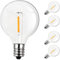 SUWIN Lampadine G40 5 Pezzi Sostituzione Lampadine Lampadine a Globo LED G40 1W Bianco caldo 2700K Lampadine E12