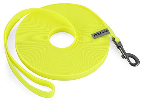 Wolfone 3m de Cuerda de Entrenamiento Amarilla | Resistente al Agua, Resistente y fácil de Limpiar, Adecuada para retiros de Llamada, natación, Camping, Playa, Caza, Paseos