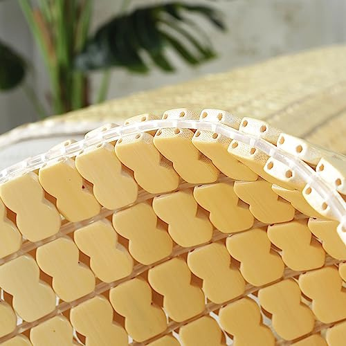 YUJIANHUAA Colchoneta de bambú para Dormir de Verano,Colchoneta de Cama de bambú,Esterilla de Bambú de Mahjong Carbonizada,Estera del Amortiguador de Asiento de bambú,para Sofá,Cama,Silla (150x200cm)