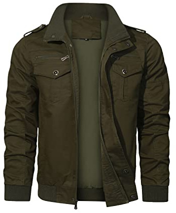 HOOD CREW Chaquetas de algodón militar para hombres Ropa de camping a prueba de viento al aire libre