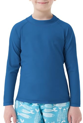 MEETWEE Traje de Baño de Niño Rash Vest Camisetas de Natación para Niños de Manga Larga/Corta UPF 50 + Protección Solar Rash Guard 5-15 Años