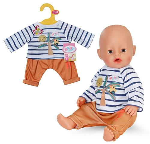 BABY Born Palmen-Outfit für 43 cm Puppen mit Langarmshirt