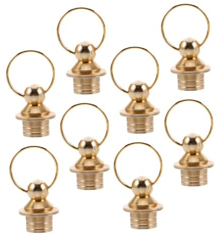 IMIKEYA 8pcs Small Brass Gourds Bottle Covers Stylish Decorative Covers