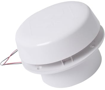 MUELODSIC Ventilatore da Tetto per Camper a Forma di Fungo 12v Silenzioso, in Plastica Bianca Resistente alle Intemperie, per Modifiche Rv e Veicoli Commerciali