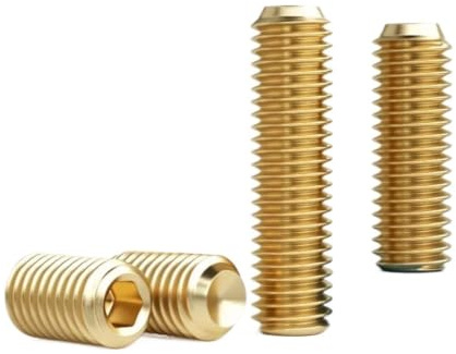 CSFFA Tornillo de fijación hexagonal de latón M2-M12 Perno prisionero con punta de copa