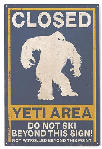 Lantern Press 10x15 Inch Wood Sign, Ready to Hang Wall Decor, Yeti