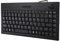 Wired Mini Keyboard with Trackball,Compact 88 keys 1.5M 1000DPI Ergonomic Quiet Keyboard,UK Layout,Slim Typewriter with Optical Trackball and Left/Right Mouse Button