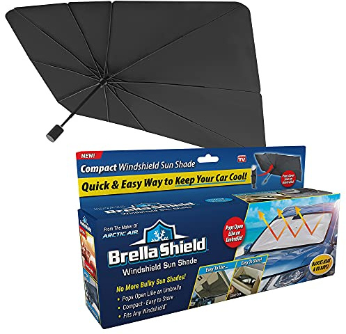 Ontel Brella Shield by Arctic Air, Car Windshield Sun Shade, One-Size (31x57), As Seen on TV