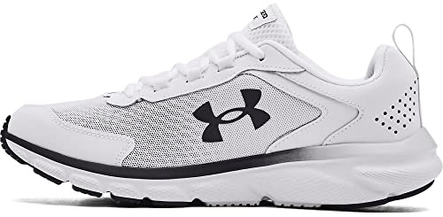 Under Armour Men's Charged Assert 9 Running Shoe, White (108)/Black, 10 US