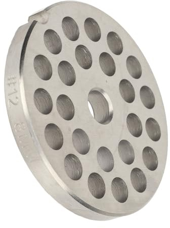 Piastra Disco Tritacarne Misura 12 in Acciaio Inossidabile, Ricambio da 8 Mm per Tagliare e Macinare Accessori da