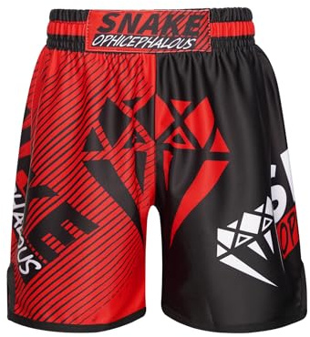 Vxuxlje Barn flicka pojke Muay Thai boxning shorts MMA kickboxning korta byxor fitness träningskamp träningsshorts sport fitness bodybuilding 5–16 år, Typ C, 5-6 �r