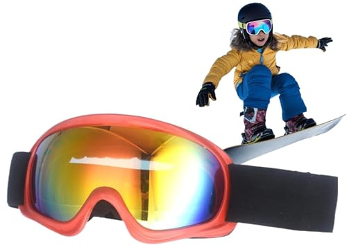 Lunettes de ski pour enfants | Lunettes de snowboard avec protection UV, lunettes de ski, lunettes de ski confortables et chaudes pour anniversaire, Noël, Nouvel An, Pâques