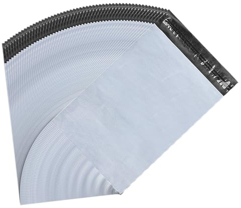 Chiluxendo 120Pcs enveloppe plastique expedition, emballage colis vetement, pochette envoie vinted, Autoadhésive sachet Colis, Opaques sac, pour Textiles et Boîtes à Chaussures, S, (6x9inch/15.5×23cm)