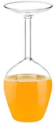 rovesciata – 400 ml bicchieri da vino rovesciati, moderno e creativo, per servire bevande calde e fredde, regalo per uomini, compleanni, Natale, San,