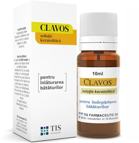 TIS Clavos - Pomata Callifugo - Elimina Duroni Calli Verruche e Occhi di Pernice - Extra Forte - Rimozione Calli - Indicato per Calli Duri e Molli, Occhi di Pernice e Duroni - Soluzione 10ml