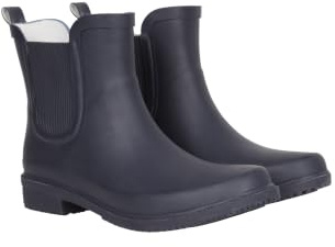 Mountain Warehouse Womens Ankle Wellies - Waterproof & Easy to clean Rainboots - Best for Spring Summer, Hiking, Trekking, Outdoors & Walking Navy Adult Shoe Size 7