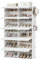 HOOBRO Schuhregal mit 10 Fächern, Schuhschrank, für 40 Paar Schuhe, 40 x 30 x 30 cm pro Fach, schmal, mit Türen, Kunststoff, für Wohnzimmer, Schlafzimmer, Flur, Eingang, Weiß EWT210SC01