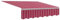 SCBTGKLN Markisen, 3.5X3m, Ersatzstoff for Klemmmarkise 300cm Breit, ohne Rahmen, rote Nadelstreifen, 100% Polyester, Sonnenschutz, Wasserdicht, Langlebig, Blockiert UV-Strahlen(3.5x3=11.5x9.8ft)