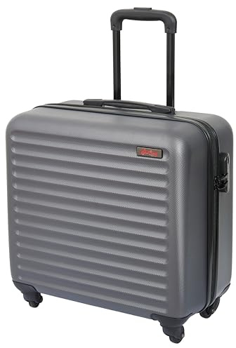 Sew Easy Carro para máquina de coser – Maletín rodante para máquina de coser con 4 ruedas, funda de transporte acolchada con cerradura para máquinas de coser, metallic silver, 24 x 44 x 46cm, Estándar