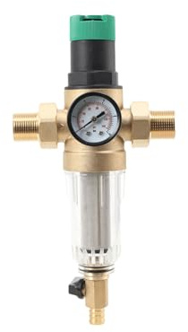 FMCQQBK Filtro de retrolavado con reductor de presión Mini Plus FK06-1AA, DN20 3/4 pulgadas, DVGW