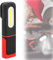 Arbeitsleuchte LED Akku: Wiederaufladbare Akku Werkstattlampe mit Magnetfuß und Aufhängehaken, 3 Lichtmodi COB Taschenlampe Arbeitslampe Werkstatt Handlampe für Auto Reparatur Camping Notfall