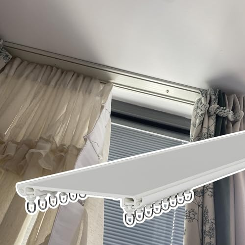 Bastone per tende doppio con asta in metallo resistente regolabile per vetrate per un'installazione flessibile