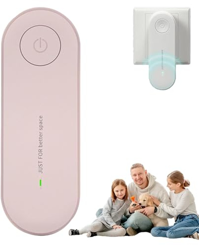 Clairu Air Purifier, Clairu Der Luftreiniger, All-in-One-Ionen-Luftreiniger mit Stecker, Tragbarer Mini-Negativ-Ionen-Generator, Filterlos, Leiser Betrieb, für Zuhause und Büro (3, Rosa)