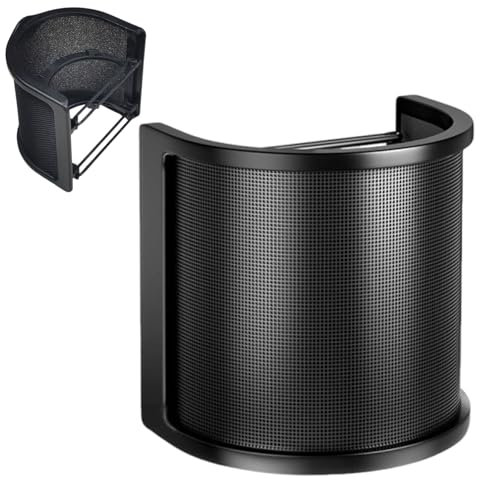 Filtro De Micrófono - Protector Antiviento para Micrófono - Cubierta Protectora Cancelación De Ruido para Grabación En Streaming Estudio Podcast Música Karaoke