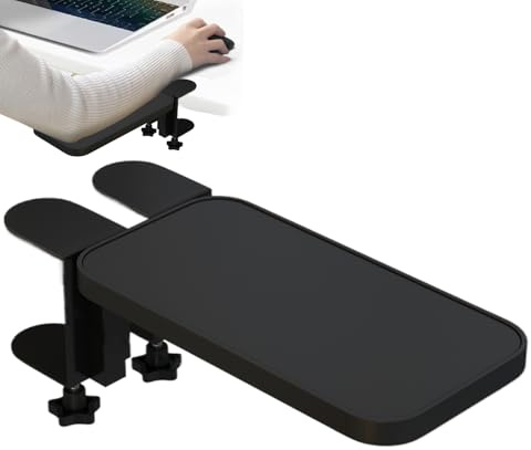 GkgWuxf Armstöd för skrivbord | Ergonomiskt handarmsstöd för skrivbord | Justerbar bordsförlängare i metall bekvämt armstöd armbågsskydd för bärbar dator, tangentbordsstol