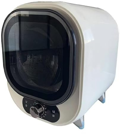 Secadora de condensación portátil, compacta, de 5 kg de capacidad, con centrifugado y diseño ventilado for espacios reducidos.(White)