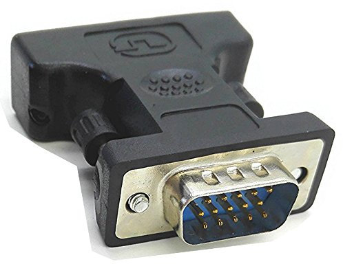 zdyCGTime câble adaptateur DVI vers VGA – Noir – F/M, DVI (24 + 5) vers VGA (15 broches) adaptateur de câble – Noir – F/M,