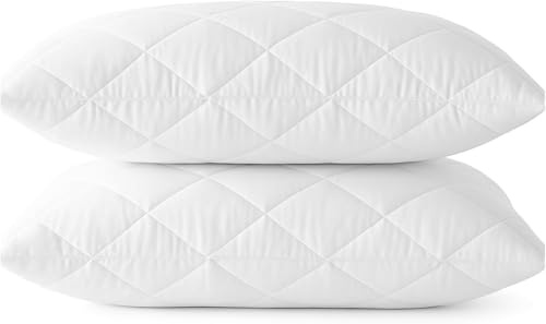 Luxury Quilted Hotel Quality Pillow 2 Pack - Antiallergy Sleeping Pillow, Hypoallergenic Good For Stomach, Back And Side Sleepers (2 Pack Pillows)