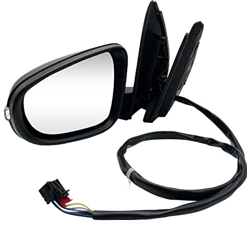 Convitex Golf 6 Außenspiegel Links 2008-2012, Golf 6 Beheizbar Außenspiegel mit Blinker, Komplett Elektrisch Außenspiegel mit Asphärisch Spiegelglas, Links