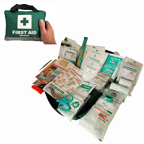 it's Smart Premium 210 Piece First Aid Kit - Emergency Kit, Reflective Design Includes Eyewash, Cold (Ice) Pack, Rain Poncho, Emergency Blanket for Hiking, Home, Camping Office, Car & Outdoors