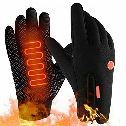 Gants thermiques – Gants chauds imperméables pour écran tactile, mitaines de ski résistantes au froid | Gants d'hiver coupe-vent pour hommes et femmes, chauffe-mains d'hiver à écran tactile pour la co