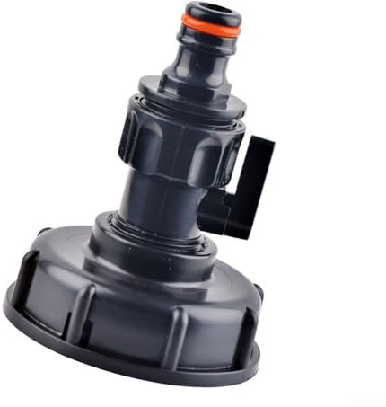 Adaptateur de vidange IBC pour raccords efficaces de tuyau et robinet, pour jardinage et lavage (D)